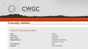  Collett. CWGC - Details