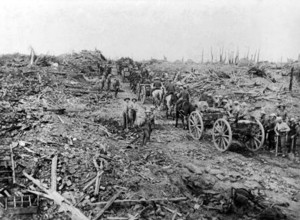 Longueval after the German barrage